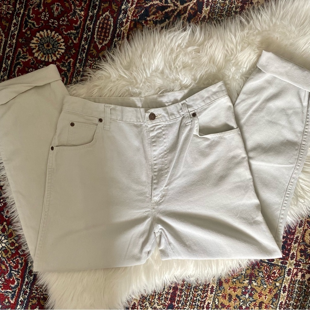 Vintage Blues Bristol Cream Colored Denim High Rise Jeans